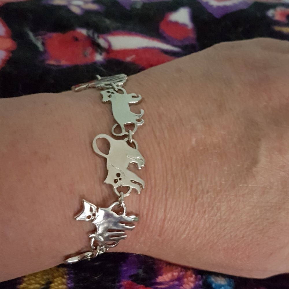 Silver cat bracelet NWT - Picture 5 of 8
